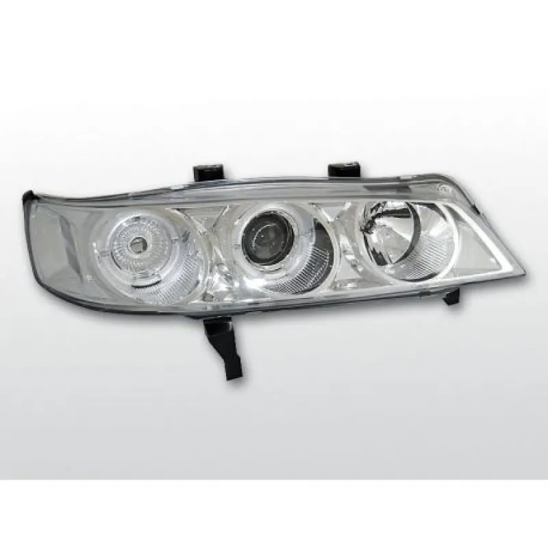 Φανάρια εμπρός Honda Accord (1994-1997) USA angel eyes, με λάμπες (Η1) - σετ 2τμχ.