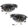 Φανάρια εμπρός Mercedes R171 CLK (2004-2011) led , μαύρα , με λάμπες (Η1) - σετ 2τμχ.