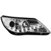 Φανάρια εμπρός Vw Tiguan (2007-2011) led , chrome , με λάμπες (Η1) - σετ 2τμχ.