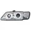 Φανάρια εμπρός Peugeot 306 (1993-1997) angel eyes, με λάμπες (Η1) - σετ 2τμχ.