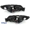 Φανάρια εμπρός Peugeot 306 (1993-1997) angel eyes, με λάμπες (Η1) - σετ 2τμχ.
