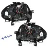 Φανάρια εμπρός Renault Clio 2 (1998-2001) angel eyes - μαύρα , με λάμπες (Η1) - σετ 2τμχ.
