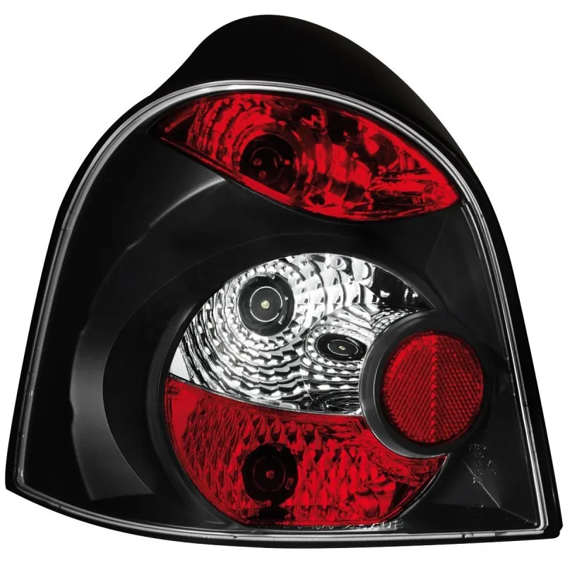 Πίσω φανάρια Renault Twingo (2000-2007) - μαύρα - σετ 2τμχ.