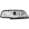 Φανάρια εμπρός Volvo S/V40 (1997-2000)  led - chrome , με λάμπες (Η1) - σετ 2τμχ.