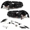 Φανάρια εμπρός Volvo S /V40 (1997-2000) led - black , με λάμπες (Η1) - σετ 2τμχ.