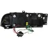 Φανάρια εμπρός Skoda Octavia (2000-2004) led , μαύρα , με λάμπες (Η1) - σετ 2τμχ.