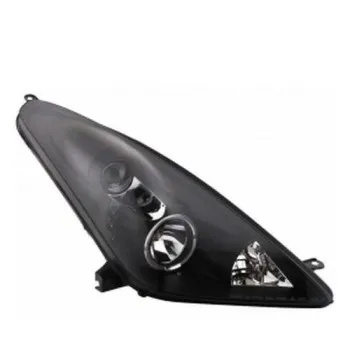 Φανάρια εμπρός Toyota Celica T230 (1999-2005) angel eyes - μαύρα , χωρίς λάμπες (Η7) - σετ 2τμχ.