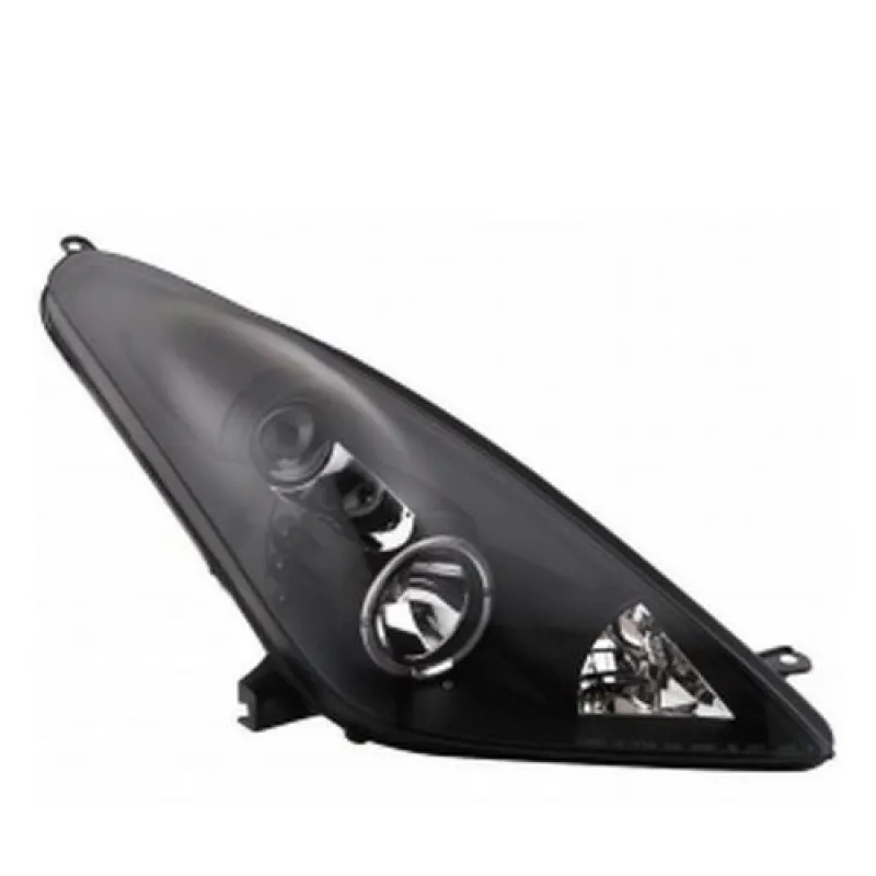 Φανάρια εμπρός Toyota Celica T230 (1999-2005) angel eyes - μαύρα , χωρίς λάμπες (Η7) - σετ 2τμχ.