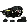 Φανάρια εμπρός Vw Polo 9N (2001-2005) angel eyes - μαύρα , χωρίς λάμπες (Η7) - σετ 2τμχ.