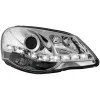 Φανάρια εμπρός Vw Polo 9N2 (2005-2009) led - chrome , με λάμπες (Η1) - σετ 2τμχ.