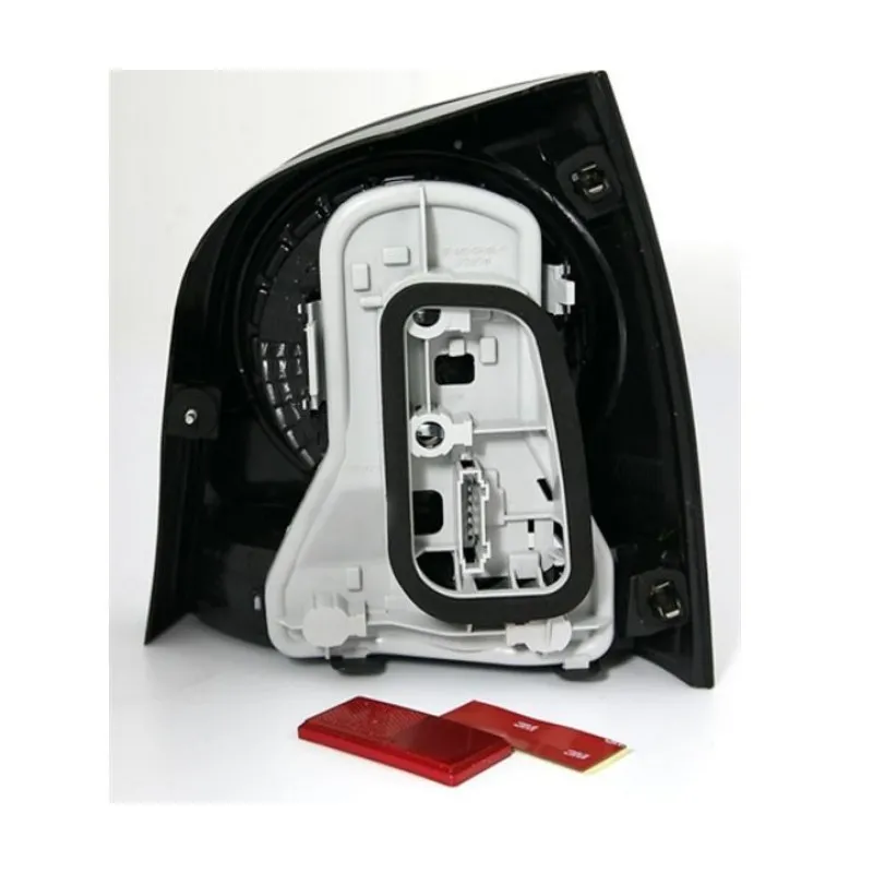 Πίσω φανάρια Vw Polo 9N+ 9N3 (2001-2009) - μαύρα - σετ 2τμχ.