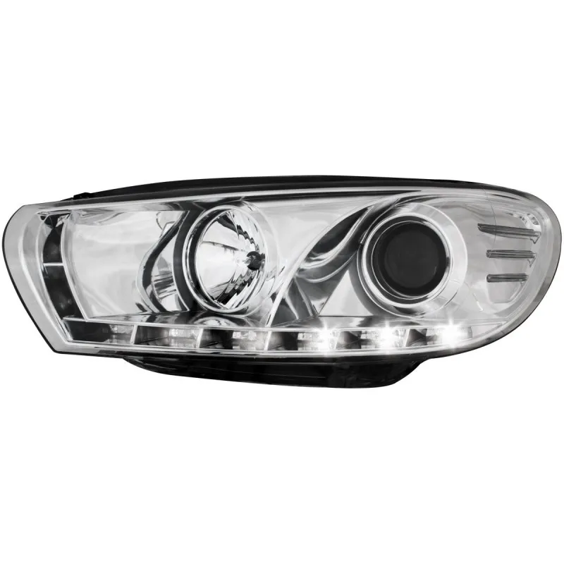 Φανάρια εμπρός Vw Scirocco (2008-2014) led , με λάμπες (Η1) - σετ 2τμχ.