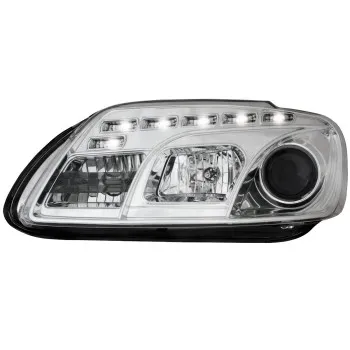 Φανάρια εμπρός Vw Touran / Caddy (2003-2006) led , με λάμπες (Η1) - σετ 2τμχ.