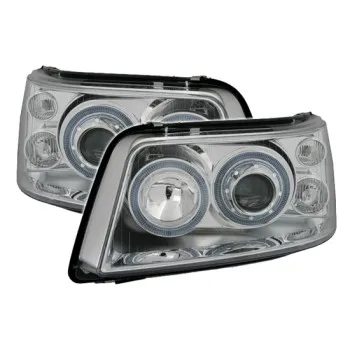 Φανάρια εμπρός Vw Transporter T5 (2003-2009) angel eyes, χωρίς λάμπες (Η7) - σετ 2τμχ.