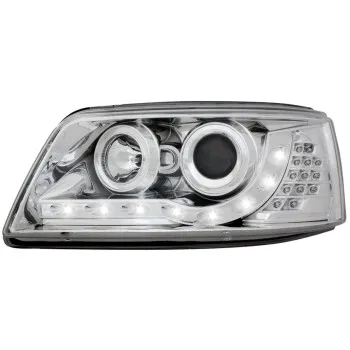 Φανάρια εμπρός Vw Transporter T5 (2003-2009) led , με λάμπες (Η1) - σετ 2τμχ.