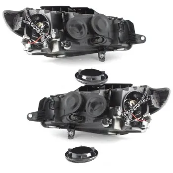 Φανάρια εμπρός Vw Passat CC (2008-2012) led - chrome , με λάμπες (Η1) - σετ 2τμχ.