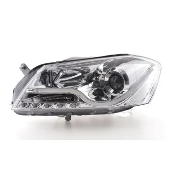 Φανάρια εμπρός Vw Passat B7 (2010-2014) led - chrome , με λάμπες (Η1) - σετ 2τμχ.