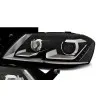 Φανάρια εμπρός Vw Passat B7 (2010-2014) led - μαύρα , χωρίς λάμπες (Η7) - σετ 2τμχ.