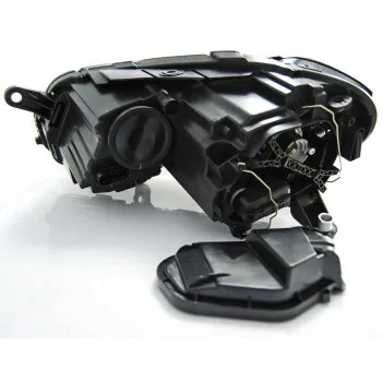 Φανάρια εμπρός Vw Passat B7 (2010-2014) led - μαύρα , χωρίς λάμπες (Η7) - σετ 2τμχ.