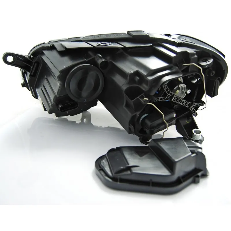 Φανάρια εμπρός Vw Passat B7 (2010-2014) led - μαύρα , χωρίς λάμπες (Η7) - σετ 2τμχ.