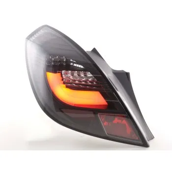 Πίσω φανάρια led Opel Corsa D (2006-2010) - μαύρα - σετ 2τμχ.
