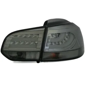 Πίσω φανάρια led Vw Golf 6 ledbar - φιμέ - σετ 2τμχ.