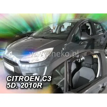 Ανεμοθραύστες Citroen C3 (2002-2009) 5 πορτο - 2 τμχ. εμπρός, Heko