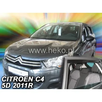 Ανεμοθραύστες Citroen C4 II (2010-2017) 5 πορτο - 4 τμχ. εμπρός και πίσω, Heko