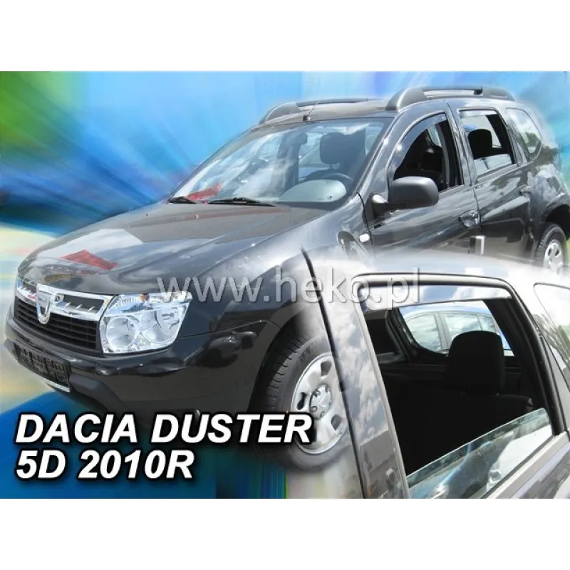 Ανεμοθραύστες Dacia Duster (2010-2018) 5 πορτο - 4 τμχ. εμπρός και πίσω, Heko