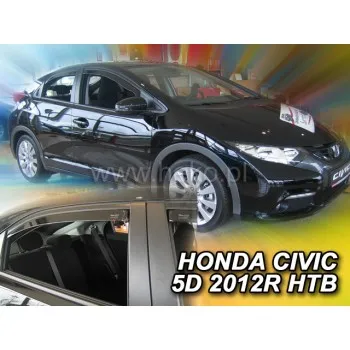 Ανεμοθραύστες Honda Civic IX (2012-2016) 5 πορτο - 4 τμχ. εμπρός και πίσω, Heko
