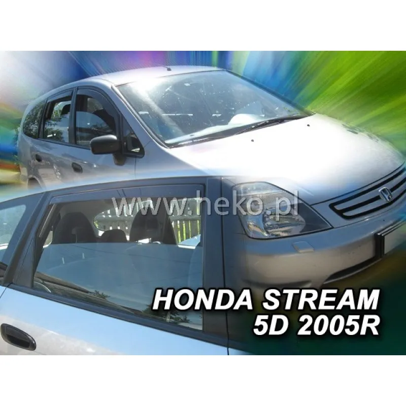 Ανεμοθραύστες Honda Stream (2000-2007) 5 πορτο - 4 τμχ εμπρός και πίσω, Heko