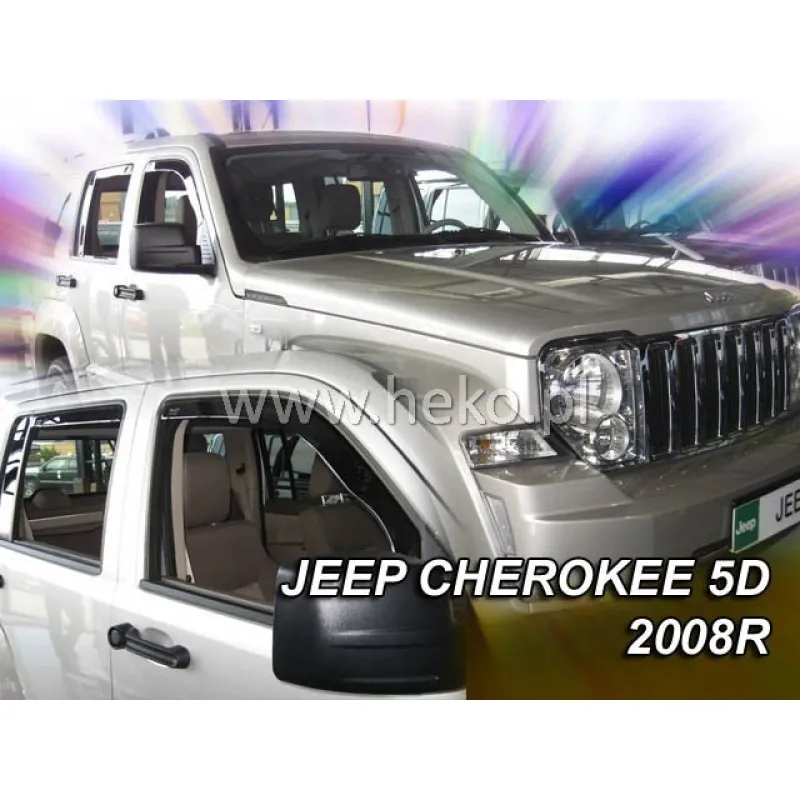 Ανεμοθραύστες Jeep Cherokee / Liberty (2007-2012) 5 πορτο - 2 τμχ. εμπρός, Heko