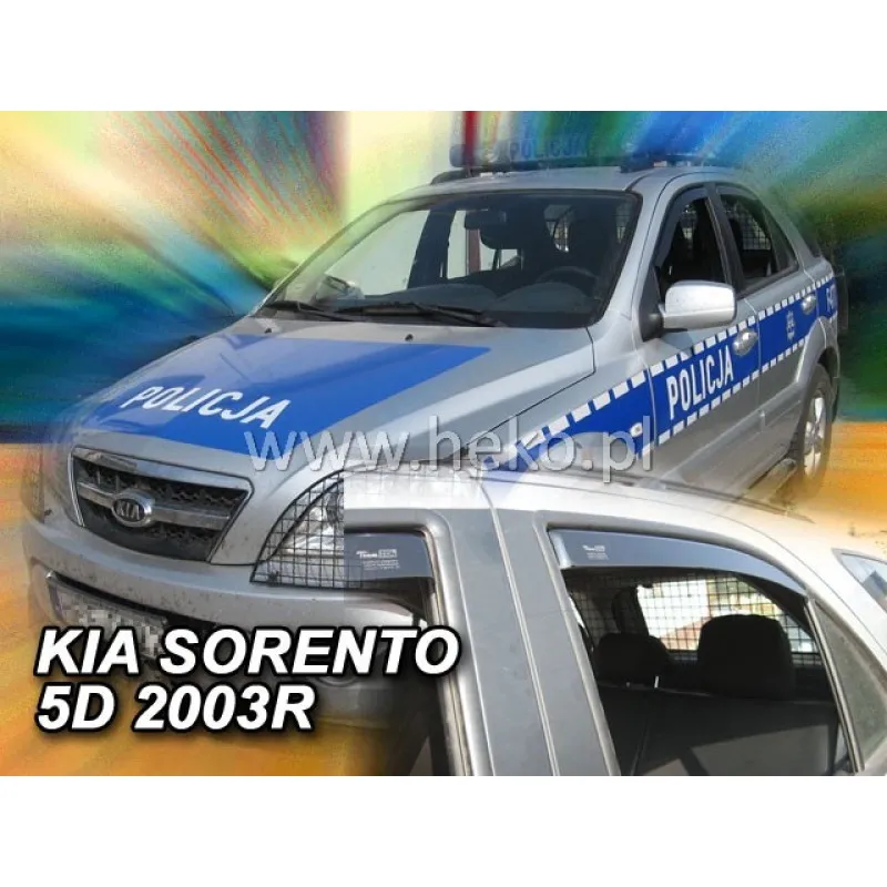 Ανεμοθραύστες Kia Sorento (2002-2009) 5 πορτο - 4 τμχ. εμπρός και πίσω, Heko