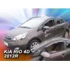 Ανεμοθραύστες Kia Rio (2012-2017) sedan - 4 τμχ. εμπρός και πίσω, Heko