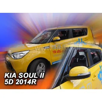 Ανεμοθραύστες Kia Soul (2014-2019) 5 πορτο - 4 τμχ. εμπρός και πίσω, Heko