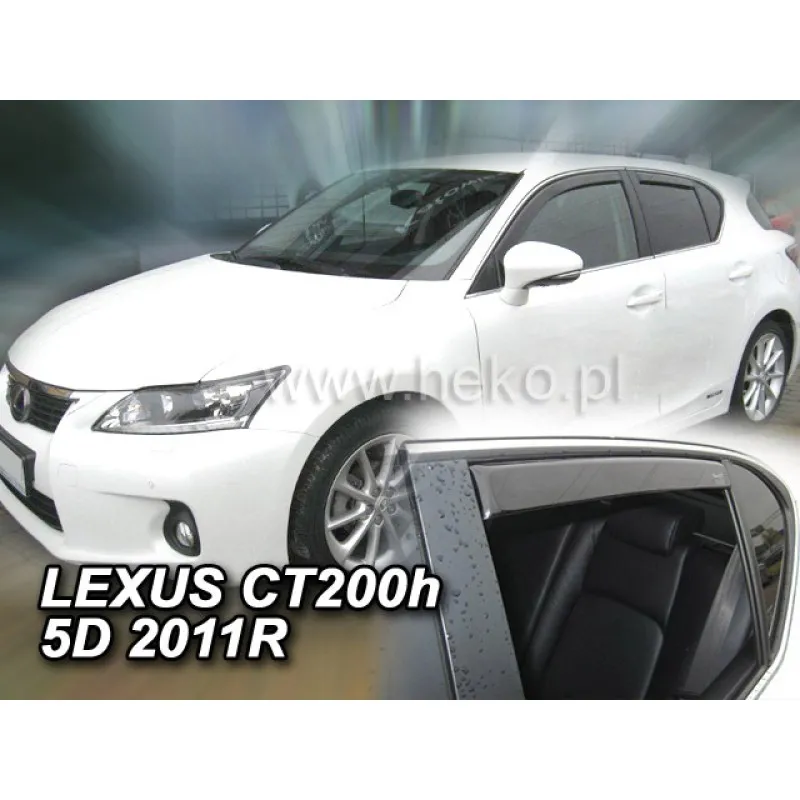 Ανεμοθραύστες Lexus CT 200H (2010-2022) 5 πορτο - 4 τμχ. εμπρός και πίσω, Heko