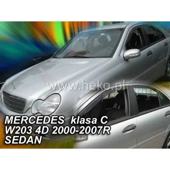 Ανεμοθραύστες Mercedes C-Class W203 (2000-2007) sedan - 4 τμχ. εμπρός και πίσω, Heko