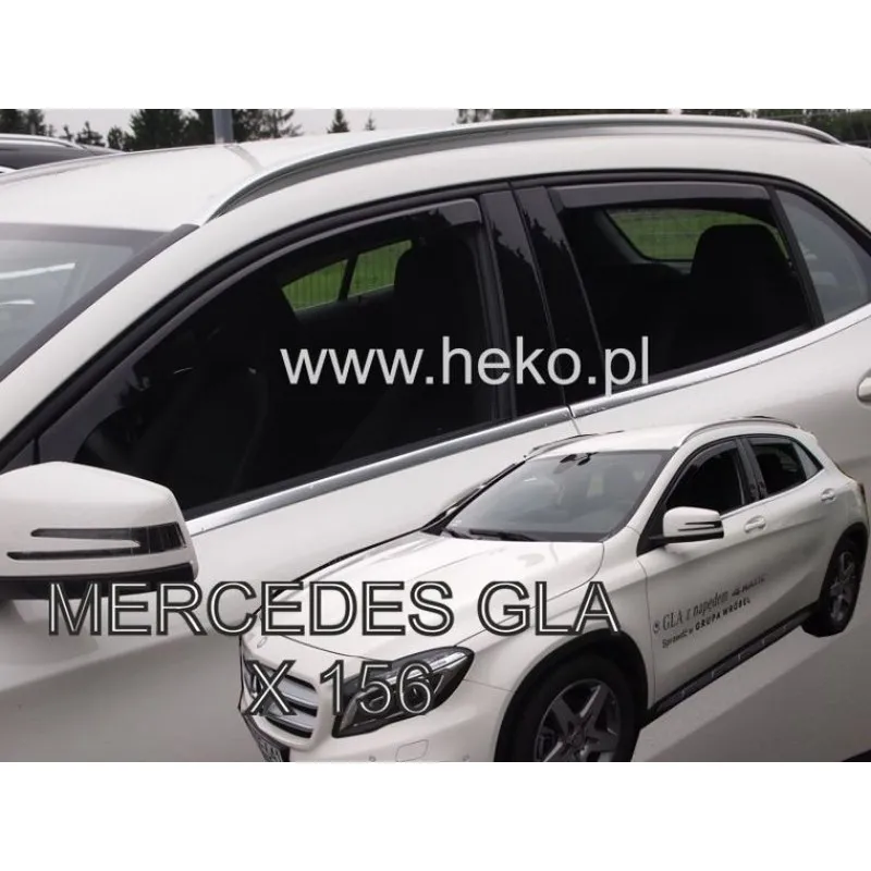 Ανεμοθραύστες Mercedes GLA X156 (2013-2019) 5 πορτο - 4 τμχ. εμπρός και πίσω, Heko