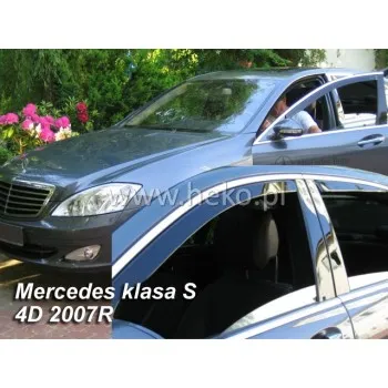 Ανεμοθραύστες Mercedes S-Class W221 (2005-2013) sedan - 2 τμχ. εμπρός, Heko