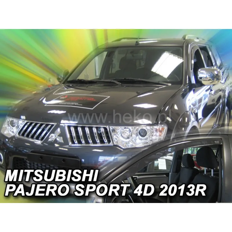 Ανεμοθραύστες Mitsubishi Pajero Sport (2008-2016) 5 πορτο - 2 τμχ. εμπρός, Heko