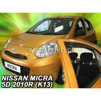 Ανεμοθραύστες Nissan Micra (2010-2017) 5 πορτο - 2 τμχ. εμπρός, Heko
