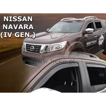 Ανεμοθραύστες Nissan Navara (2014+) 4 πορτο - 4 τμχ. εμπρός και πίσω, Heko