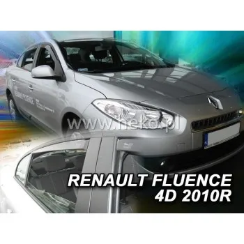 Ανεμοθραύστες Renault Fluence (2009-2016) 4 πορτο - 4 τμχ. εμπρός και πίσω, Heko