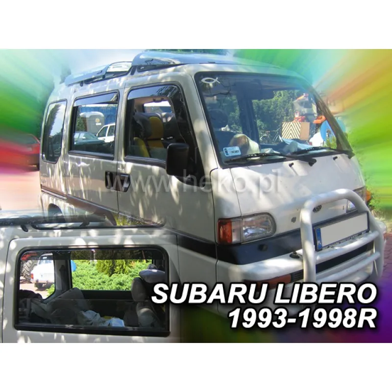 Ανεμοθραύστες Subaru Libero (1993-1999) 4 πορτο - 4 τμχ εμπρός και πίσω, Heko
