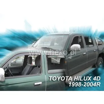 Ανεμοθραύστες Toyota Hilux (1998-2005) 4 πορτο - 4 τμχ εμπρός και πίσω, Heko