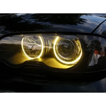 Δαχτυλίδια BMW E46 coupe (1998-2003) / BMW E46 Sedan, Combi (1998-2005) angel eyes - κίτρινο χρώμα