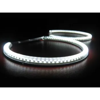 Δαχτυλίδια BMW E46 compact (2001-2005) angel eyes με 66 led - λευκά
