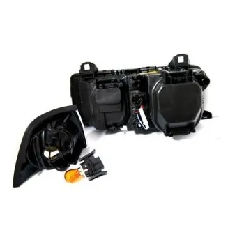 Φανάρια εμπρός BMW E36 (1991-2000) 2d coupe angel eyes - chrome , χωρίς λάμπες (Η7) - σετ 2τμχ.