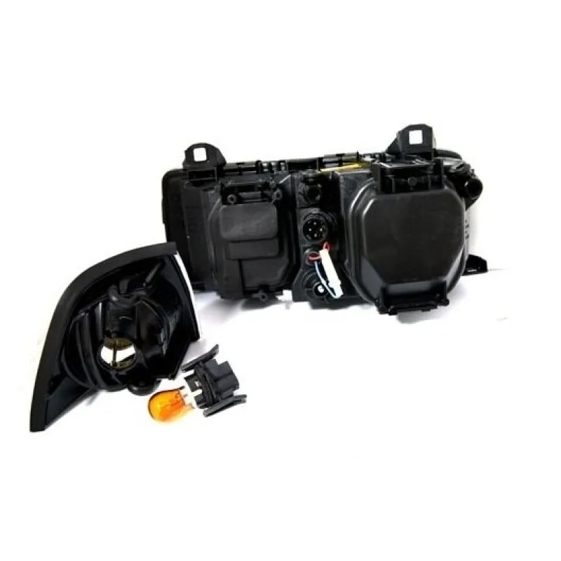Φανάρια εμπρός BMW E36 (1991-2000) 2d coupe angel eyes - chrome , χωρίς λάμπες (Η7) - σετ 2τμχ.