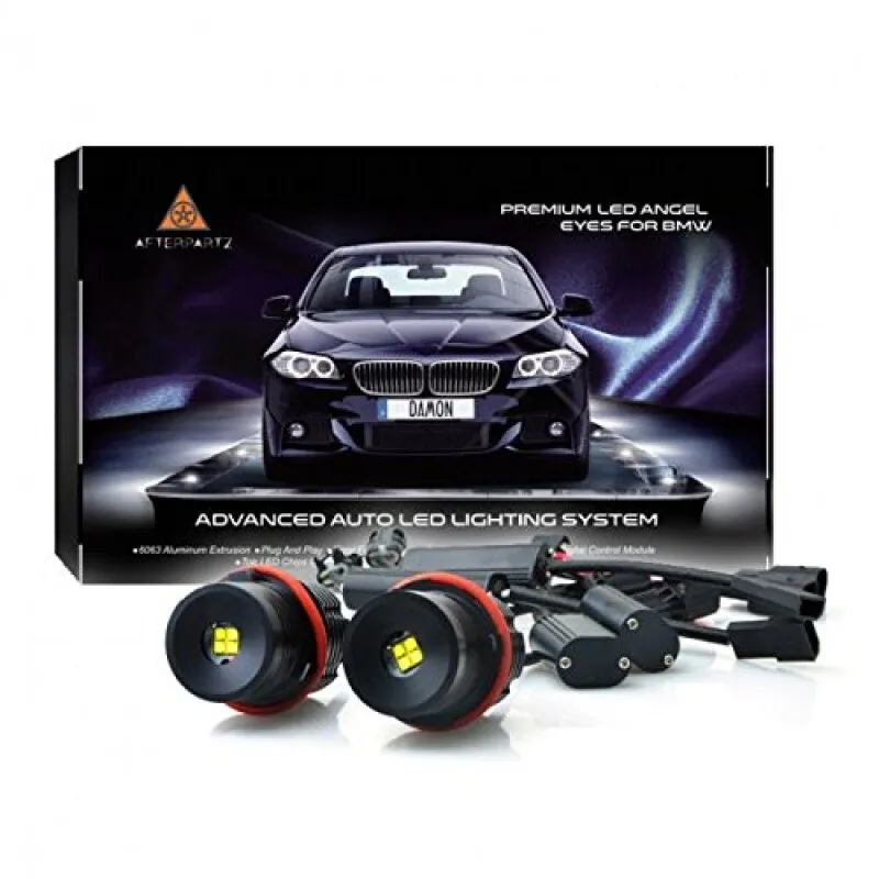 Angel eyes BMW E39 / E60 / E53 X5 / E65 / E87 / E63 40W led - κόκκινο χρώμα - 2τμχ.